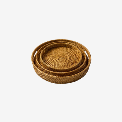 Rattan Dekoratif Tepsi